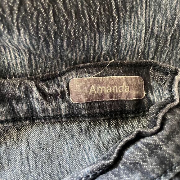 Gloria Vanderbilt Straight Leg Tie-Dye Amanda Jeans - Size 8 Short - Mid Rise - Picture 4 of 7